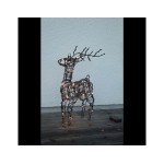 Star Trading LED-Rentier Vixen, 55cm, o, 24 LED 1.44W, Timer, exkl. 3x AA