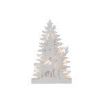 Star Trading Décoration de table LED Forêt Faune 44 cm Blanc