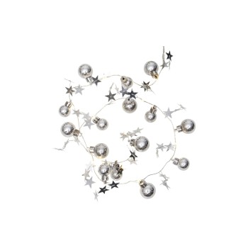 Star Trading LED Lichterkette Stern silver, 10 LED, Bat: 3xAA m Timer, Zul 50cm L:90cm Star Trading LED Lichterkette Stern silver, 10 LED, Bat: 3xAA m Timer, Zul 50cm L:90cm
