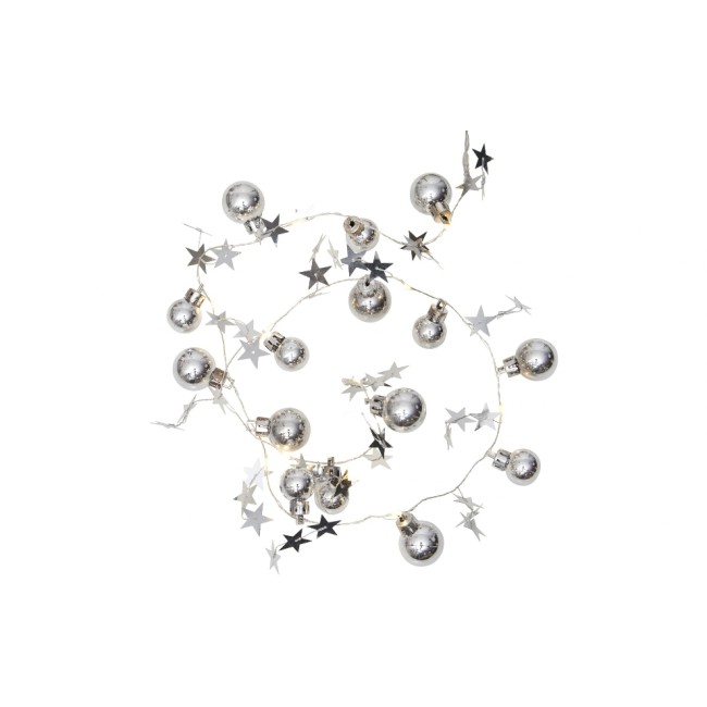 Star Trading Guirlande à LED Étoile argent, 10 LED Star Trading Guirlande à LED Étoile argent, 10 LED