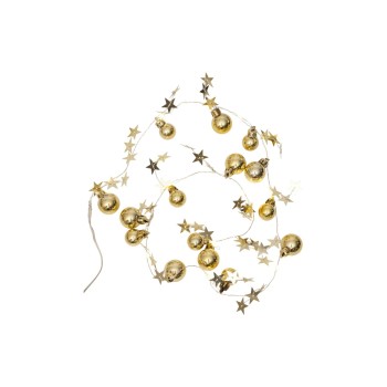 Star Trading LED Lichterkette Stern gold, 10 LED, Bat: 3xAA m Timer, Zul 50cm L:90cm Star Trading LED Lichterkette Stern gold, 10 LED, Bat: 3xAA m Timer, Zul 50cm L:90cm