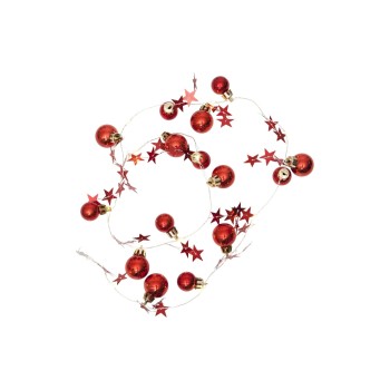 Star Trading LED Lichterkette Stern red, 10 LED, Bat: 3xAA m Timer, Zul 50cm L:90cm Star Trading LED Lichterkette Stern red, 10 LED, Bat: 3xAA m Timer, Zul 50cm L:90cm