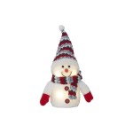 Star Trading LED Snowman 25 cm rouge