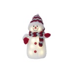 Star Trading LED Bonhomme de neige 38 cm rouge
