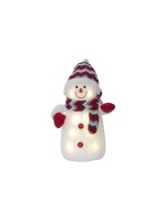 Star Trading LED Schneeman red gross, 1 LED, Bat: 3x AA, LxB: 20x38 cm