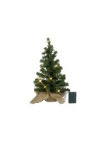 Star Trading LED Weihnachtsbaum Toppy 45cm, 10 LED, Bat: 3xAA m Timer, LxH: 25x45cm