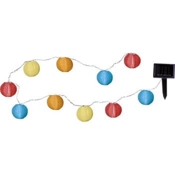 Star Trading Lichterkette Festival farbig, D: 6cm, outdoor, Solarbetrieben, 10 LED Star Trading Lichterkette Festival farbig, D: 6cm, outdoor, Solarbetrieben, 10 LED