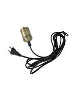 cableleuchte CLASSICAL 3.5M E27 kaltGold, Textilcable Indoor, 350cm x 8cm