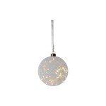 Star Trading Boule à DEL Glow 15 cm, blanc chaud, 40 LED