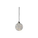 Star Trading Boule de Noël Glow, 15 LED, Ø 10 cm, Transparent