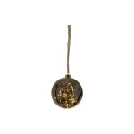 Star Trading Boule de Noël Glow, 40 LED, Ø 15 cm, anthracite