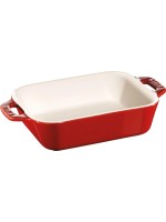 Staub Plat à gratin 14 x 11 cm, Rouge cerise