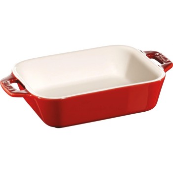 Staub Plat à gratin 14 x 11 cm, Rouge cerise