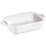 Staub Auflaufform 20x16cm, rechteckig,, white, Keramik