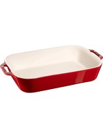 Staub Plat à gratin 34 x 24 cm, Rouge cerise