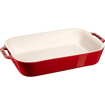 Staub Plat à gratin 34 x 24 cm, Rouge cerise