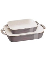 Staub Services de plats en cocotte Angulaire, Gris