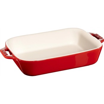 Staub Plat à gratin 20 x 16 cm, Rouge cerise