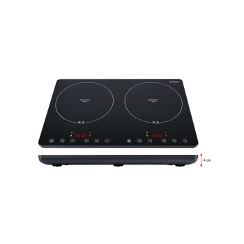 Steba IK 650 Swiss Slim, Glaskeramik, black , 2400 W