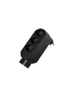 Steffen Manta Mehrfachadapter, 4xT13 1x U, black , drehbar 320°