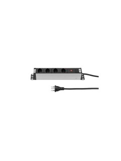 STEFFEN Multiprise de 10 4x T13, Argent STEFFEN Multiprise de 10 4x T13, Argent