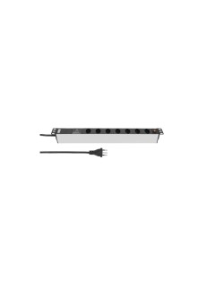 STEFFEN Bloc multiprises 19” 7x T13, Argent STEFFEN Bloc multiprises 19” 7x T13, Argent