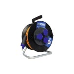 STEFFEN Tambour de câble Professional 30 m 3x T23, IP55, Noir