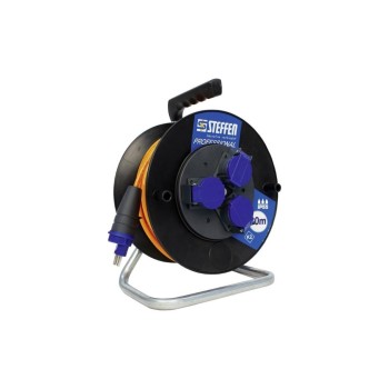 STEFFEN Tambour de câble Professional 30 m 3x T23, IP55, Noir STEFFEN Tambour de câble Professional 30 m 3x T23, IP55, Noir