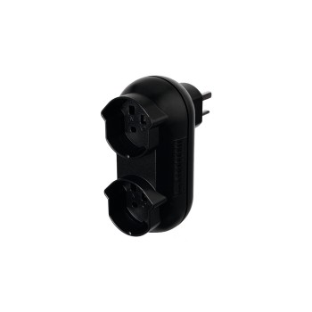Steffen Mehrfachadapter STRONG 2xT25, black 