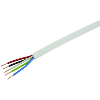 STEFFEN Câble d’installation TT 5 x 1.5 mm², 25 m Blanc STEFFEN Câble d’installation TT 5 x 1.5 mm², 25 m Blanc