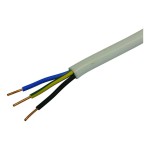 STEFFEN Câble d’installation TT 3 x 2.5 mm², 25 m Blanc