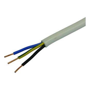 STEFFEN Câble d’installation TT 3 x 2.5 mm², 25 m Blanc STEFFEN Câble d’installation TT 3 x 2.5 mm², 25 m Blanc