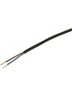 Installationscable TD 2x 0.75mm2, black , 100m