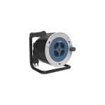 Steffen Kabelrolle 4xT13, grau/blau, IP20, 4x1.5mm, 15m Kabel