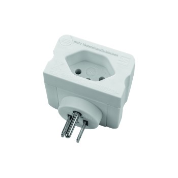 Adaptateur de voyage Suisse / USA,  prise male USA / femelle CH Adaptateur de voyage Suisse / USA,  prise male USA / femelle CH
