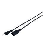 Kunststoff-Verlängerungscâble, 3m, noir, 3-polig, T12/T13, halogenfrei