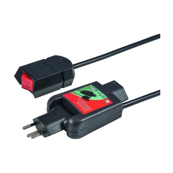 STEFFEN MOUSE Stromsparcable black , Td 3x1mm2 2m with Kippschalter