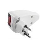STEFFEN Reset Stecker T12 weiss, mit Resetschalter für Überstromschutz