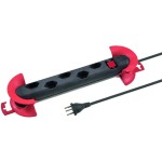 STEFFEN STEBA STRONG Steckerleiste 5xT13, Steckdosen quer, noir, 10m câble