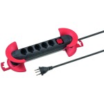 STEFFEN STEBA STRONG Steckerleiste 5xT13, Steckdosen längs, black, 8m cable