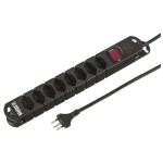 STEBA VARIABL 8xT13, mit Schalter, 5m, sw, 5m Kabel, 8 x T13, Magnet, schwarz