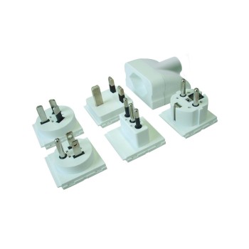 STEKO SWISS Multi Adapter SET T23 3-polig, weiss mit 5 Steckereinsätzen STEKO SWISS Multi Adapter SET T23 3-polig, weiss mit 5 Steckereinsätzen