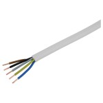 STEFFEN Câble d'installation TT 5x 2.5 mm2 33 m Blanc