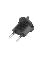 Fixadapter 2-Pol allemand auf Stecker CH T11, noir, CEE7 auf T11