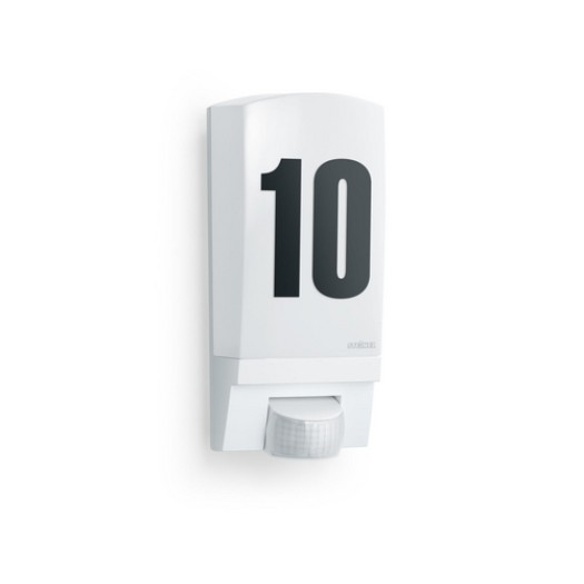 Steinel Sensorlampe L 1, blanc, E27, max. 60W, 180ø, 10m, Hausnummernbogen