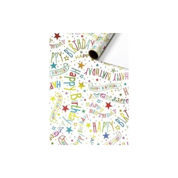 Stewo Papier cadeau Alexandra Blanc, 70 x 150 cm