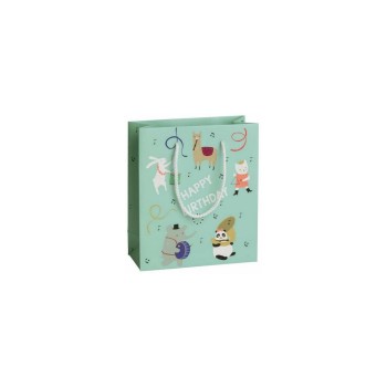 Stewo Sac cadeau Mila Menthe, 18 x 8 x 21 cm