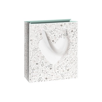Stewo Sac cadeau Eldana 18×21×8 cm, 250 g/m², 1 Pièce/s, Blanc Stewo Sac cadeau Eldana 18×21×8 cm, 250 g/m², 1 Pièce/s, Blanc