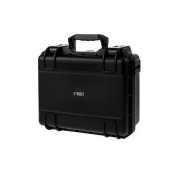 STRUCT Kunststoffkoffer D3215, schwarz, mit Schaumstoffeinlage, 318X280X150