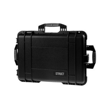 STRUCT Kunststoffkoffer D5924, schwarz, mit Schaumstoffeinlage, 596X440X240